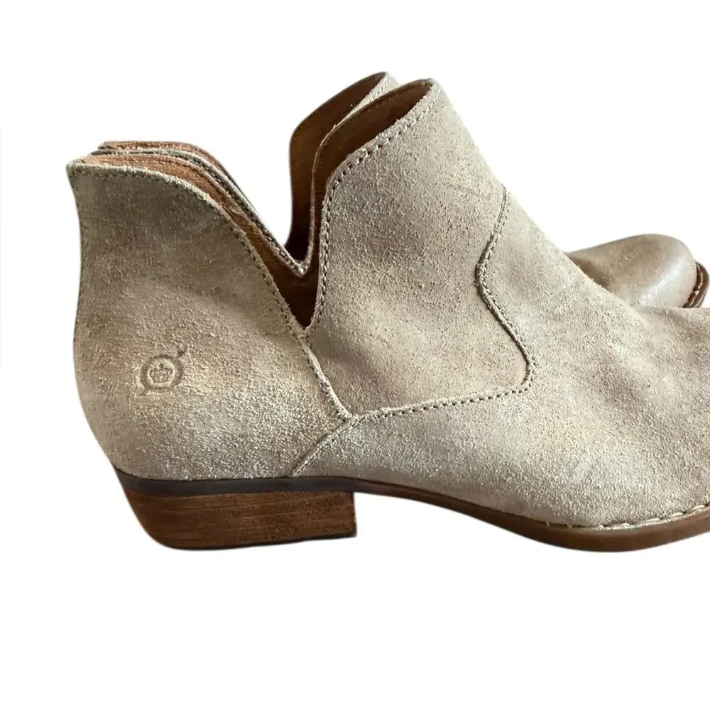 Born Beth Cream Visone Distressed Boots – Sz 9M - Picture 9 of 11